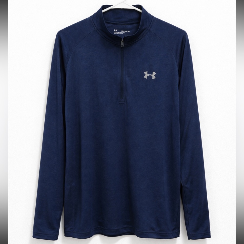 Under Armour Navy Blue Long Sleeve Performance Top 3XL Athletic Pullover